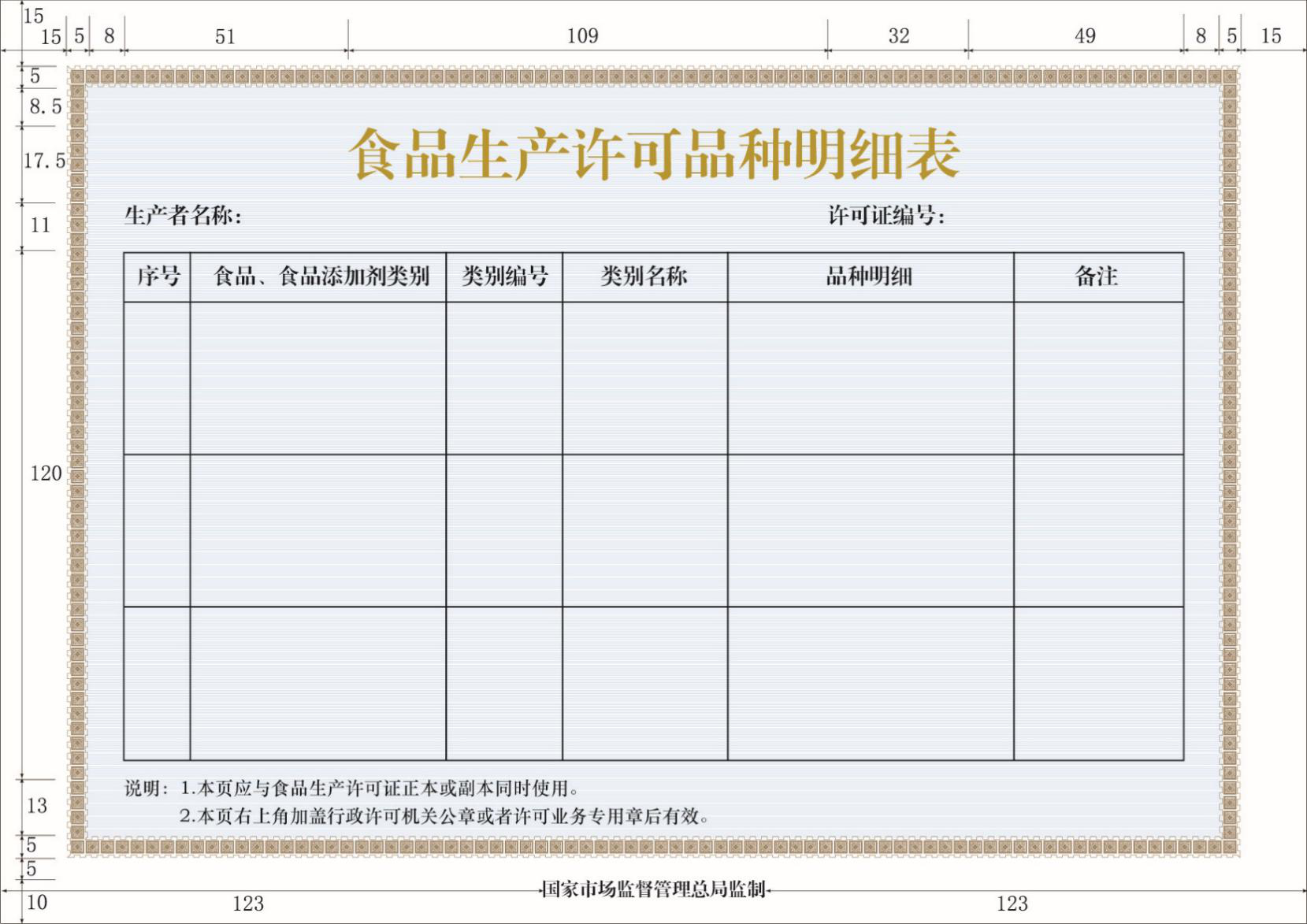 市场监管总局办公厅关于印发食品生产许可文书和食品生产许可证格式标准的通知 (市监食生〔2020〕18号)